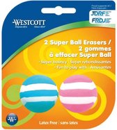 Westcott AC-E66071 Gum Superball 'stuiterbal' 2 Stuks Op Blister