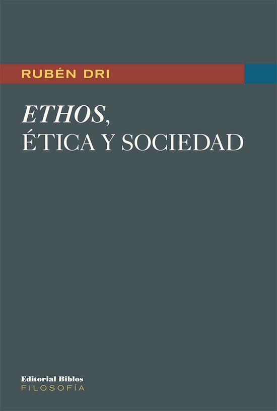 Ethos, ética y sociedad - cover