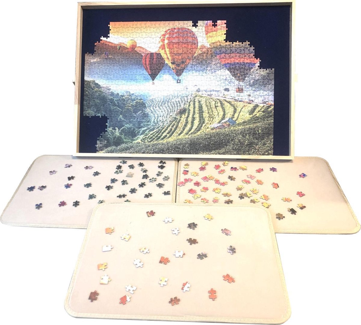 Luxe Puzzle Table - 100 to 1500 Pieces + 3 Sorting Boards | bol.com