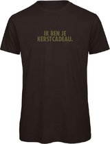 Kerst t-shirt zwart - Ik ben je kerstcadeau - soBAD. | Kerst t-shirt soBAD. | kerst shirts volwassenen | kerst t-shirts volwassenen | Kerst outfit | Foute kerst t-shirts