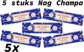 Satya Nag Champa - Agarbatti klassiek staafjes - 5x doosjes a 15 gram