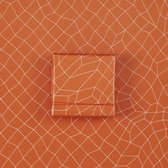 Paperoni - Tilted - luxe cadeaupapier - inpakpapier - rol met bijpassend koord - oranje