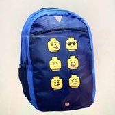 LEGO FACES BLUE Schoolrugzak 46cm - 23L
