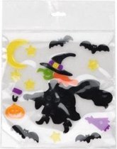 Witbaard Raamstickers Halloween Heks Vinyl Zwart 12-delig