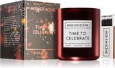 Mise-en-Scène exclusieve Geurkaars– Time to Celebrate  -300 gram – 50 branduur -(met bijpassende spotify playlist) home perfume – appel - caramel - musk - Huisgeur - Huisparfum - C