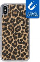 Apple iPhone XS Max Hoesje - My Style - Magneta Serie - TPU Backcover - Leopard - Hoesje Geschikt Voor Apple iPhone XS Max