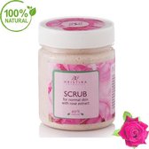 Rose Face & Body Scrub - Met Elastine En Rose Water 100% Natural - 200ml