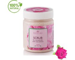 Rose Face & Body Scrub - Met Elastine En Rose Water 100% Natural - 200ml