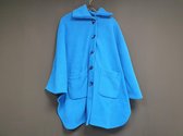 Rolstoel Poncho Fleece / Scootmobiel Poncho Fleece Aqua Blauw