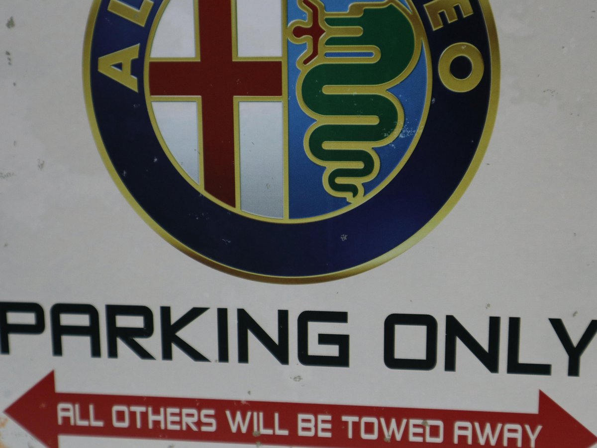 Forry Notice Alfa Romeo Parking Only metalen poster retro metalen