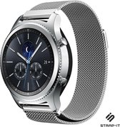 Milanees Smartwatch bandje - Geschikt voor  Samsung Gear S3 Classic & Frontier Milanese band - zilver - Strap-it Horlogeband / Polsband / Armband