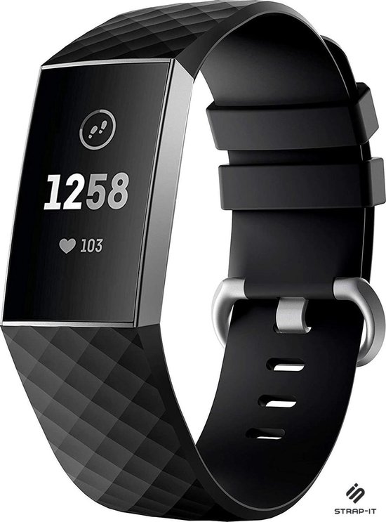 Fitbit Charge 3 & 4 bandjes - Strap-it Siliconen activity tracker ...