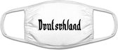 Deutschland mondkapje | Duitsland gezichtsmasker | bescherming | bedrukt | logo | Wit mondmasker van katoen, uitwasbaar & herbruikbaar. Geschikt voor OV