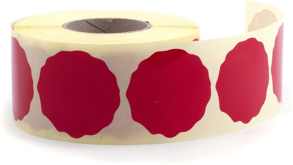Notariszegels Uitvoering Zelfklevend Kleur Rood