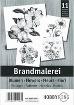 Houtbranden voorbeeldboekje Bloemen