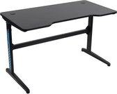 BRAND LED Gaming desk in zwart metaal - LED verlichting - In hoogte verstelbaar - B 120 x D 60 x H 83 cm