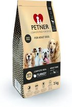 Petner - Complete maaltijd - volwassen honden - Kalkoen - Grote honden - 3kg