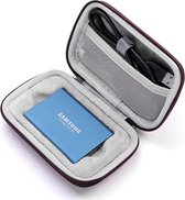 BukkitBow - Carry Case Voor Samsung T1/T3/T5 Portable SSD/Externe Harde Schijf - Hard Cover Opberghoes - Zwart