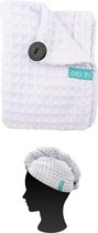 Haarhanddoek Voor Het Haar - HAIR TURBAN - Sneldrogende  Microvezel Handdoek - WIT SINGLE PACK
