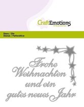 CraftEmotions Mal Text - Frohe Weihnachten Duits  Card 11x9cm