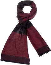 Sjaal van Cashmink met print Donkerrood