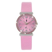 Little Miss Fabulous horloge met roze PU band