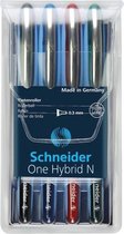 Schneider S-183494 Rollerball One Hybrid N 0,3mm Etui 4 Stuks