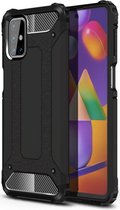 Samsung Galaxy M31s Hoesje Shock Proof Hybride Back Cover Zwart