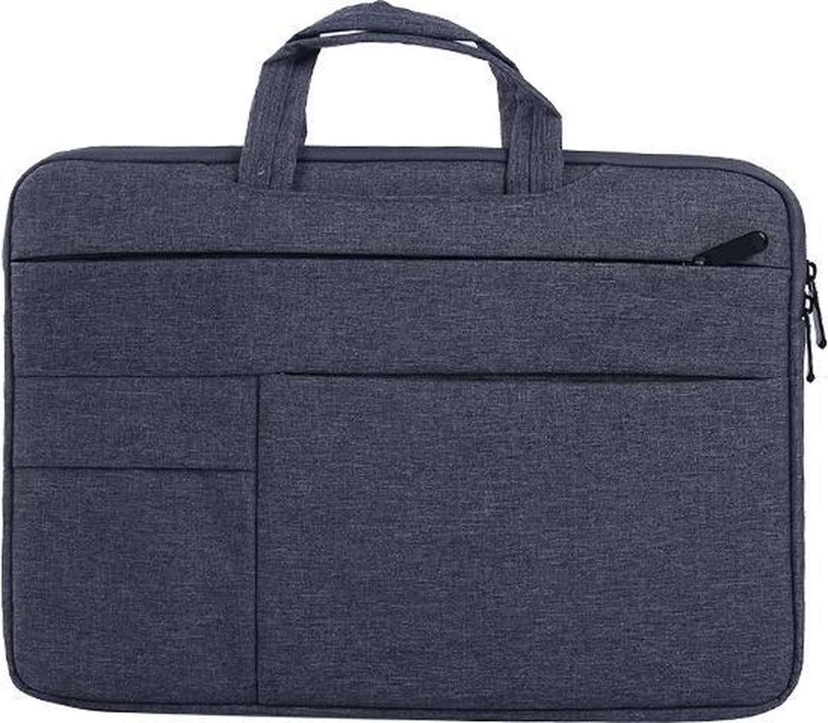 MoKo H621 Laptop Schoudertas opbergvakken 15.4 inch Notebook Tas - Hoes Multipurpose voor Macbook Sleeve Bag Travel Aktetas voor HP DELL Xiaomi - donkergrijs