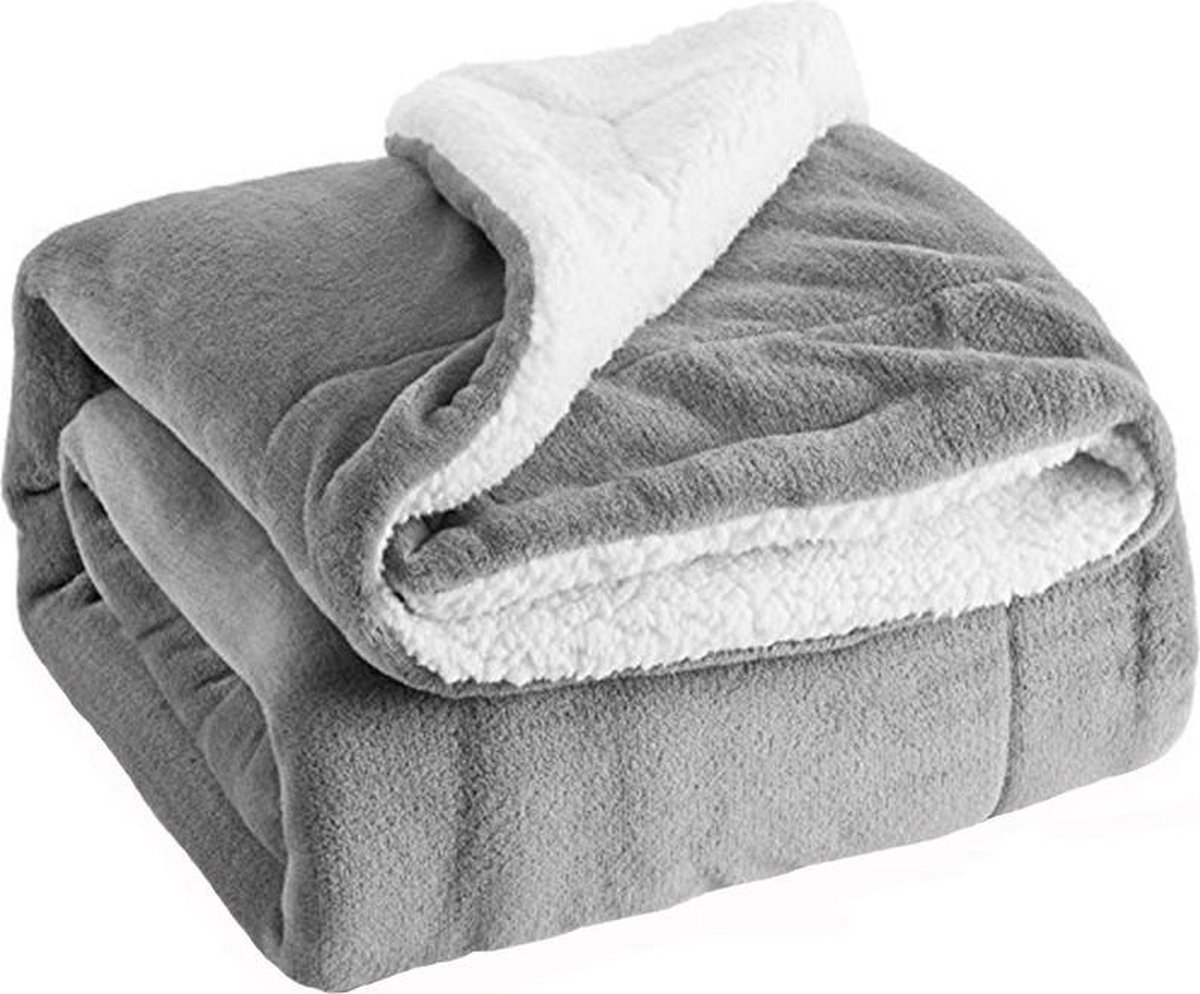 VMCA Deken Sherpa Fleece Warm Zacht Deken in Microfiber voor Bed Sofa 100x150cm...