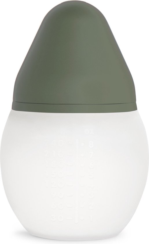Silicone Babyfles 150 ml (05 Oz) Kaki - Elhée — afbeelding 4