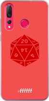 6F hoesje - geschikt voor Huawei P30 Lite -  Transparant TPU Case - D20 - Red #ffffff