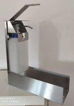 RVS Desinfectiezuil met Desinfectiedispenser 1L met Slot + Armhendel