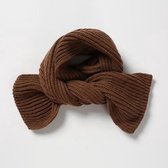 Warme kleine Baby / Peuter / Kleuter gebreide sjaal / shawl voor meisje & jongen - Kinderformaat | Honing - Bruin - Brique - Camel | Herfst / Winter | Kindersjaal - sjawl - kids -