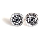 2 Love it Zeeuwse Knop Zwart - Oorbellen - Oorstekers - Metaal - Doorsnee 12 mm - Zwart - Zilverkleurig