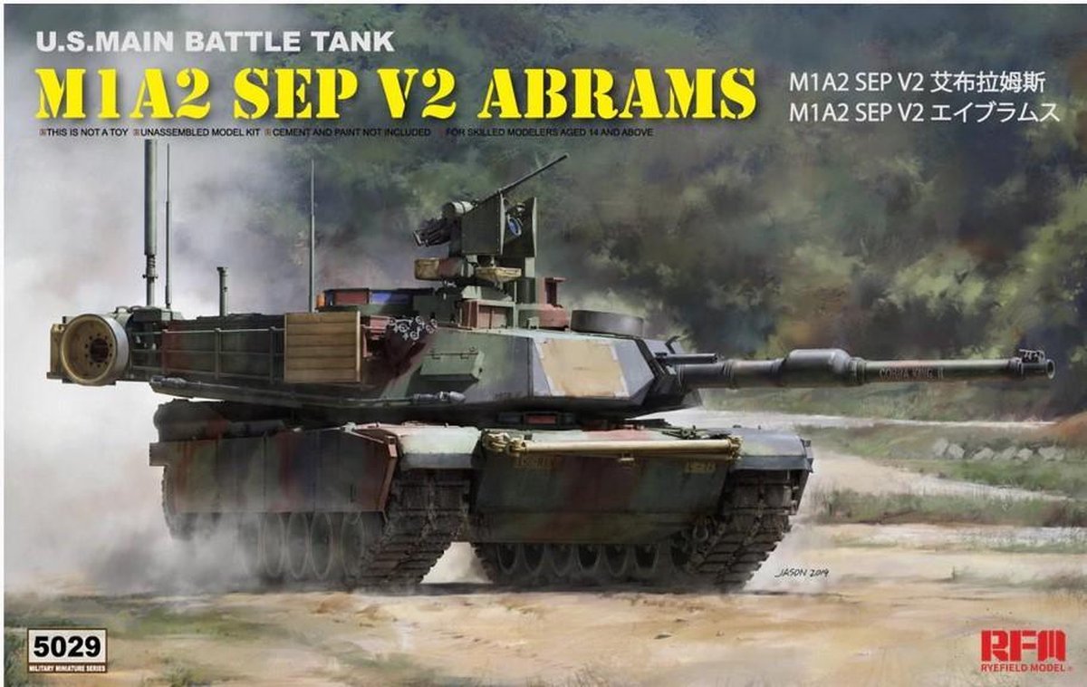 Rye Field Model Tank| 5029 | M1a2 SEP V2 Abrams | 1:35 Kunststof Modelbouwpakket