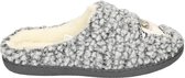 Super Cracks Home Lama Dames Pantoffels - Mid Grey - Maat 37