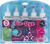 Kit Tie Dye - Peinture Tie Dye - Peinture Peinture textile - 5 bouteilles à presser - Artisanat & Co - Ensemble de couleurs d'automne