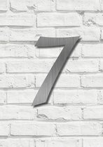 HUISNUMMER 7 RVS KLASSIEK 15CM - Zonder te Boren