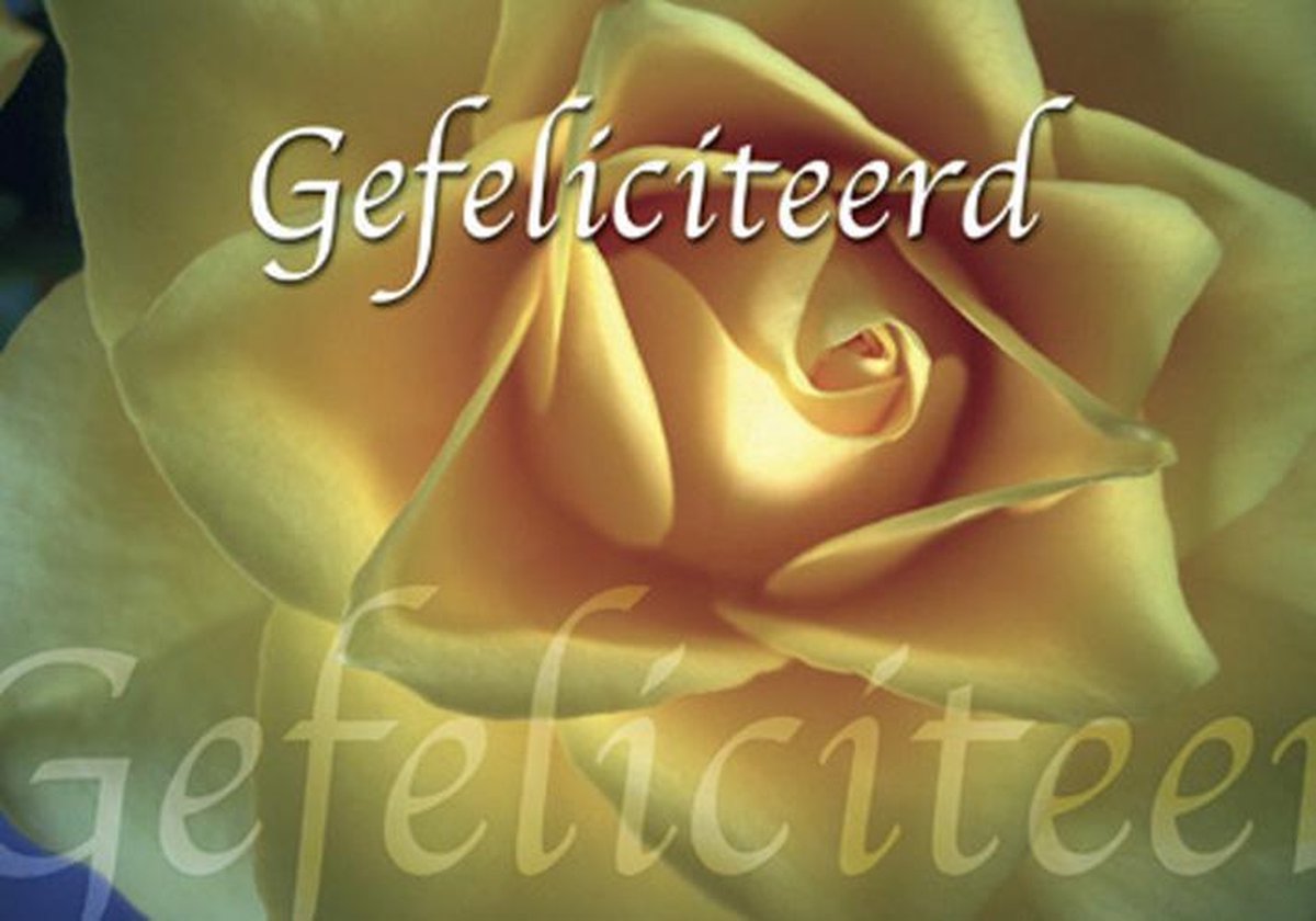 Ansichtkaart 10x15 cm - Gefeliciteerd - met Bijbeltekst - set van 25