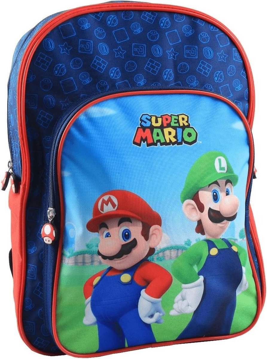 SUPER MARIO Rugzak Rugtas School Tas 6-12 Jaar Nintendo - Super Mario Bross