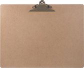LPC  Klembord - clipboard - hout/mdf/hardboard - A3 liggend -145 mm butterfly klem zilver