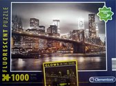 Clementoni Glows in the Dark Puzzel - Brooklyn Bridge New York - 1000 Stukjes