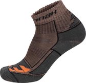 Hannah Sokken Walk Lite Heren Wol Bruin/oranje Maat Xl/45-48