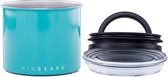 Airscape - Koffiebonen - Voorraadpotten - Koffie - Staal - Turquoise - 250 gram
