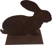 Decoratief metalen konijn voor in huis of tuin