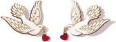 Rosita Bonita Doves of Love Dubbele Broche