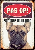 Plenty gifts waakbord blik franse bulldog - Default Title