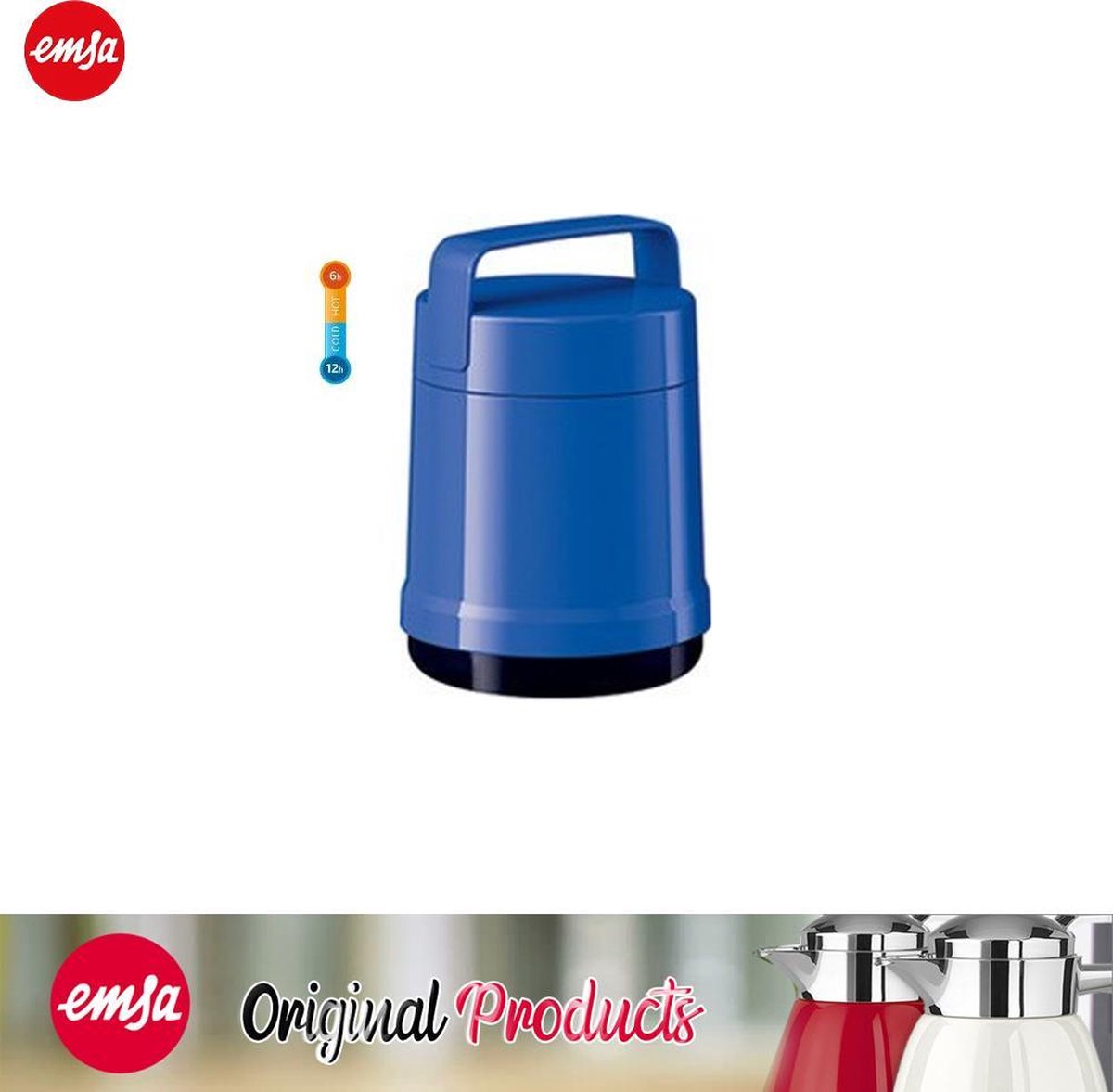 emsa geïsoleerde voedselcontainer ROCKET, 1,0 liter, blauw