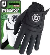 Footjoy Weathersof handschoen heren zwart, Rechterhandschoen voor een linkshandige speler mt. L